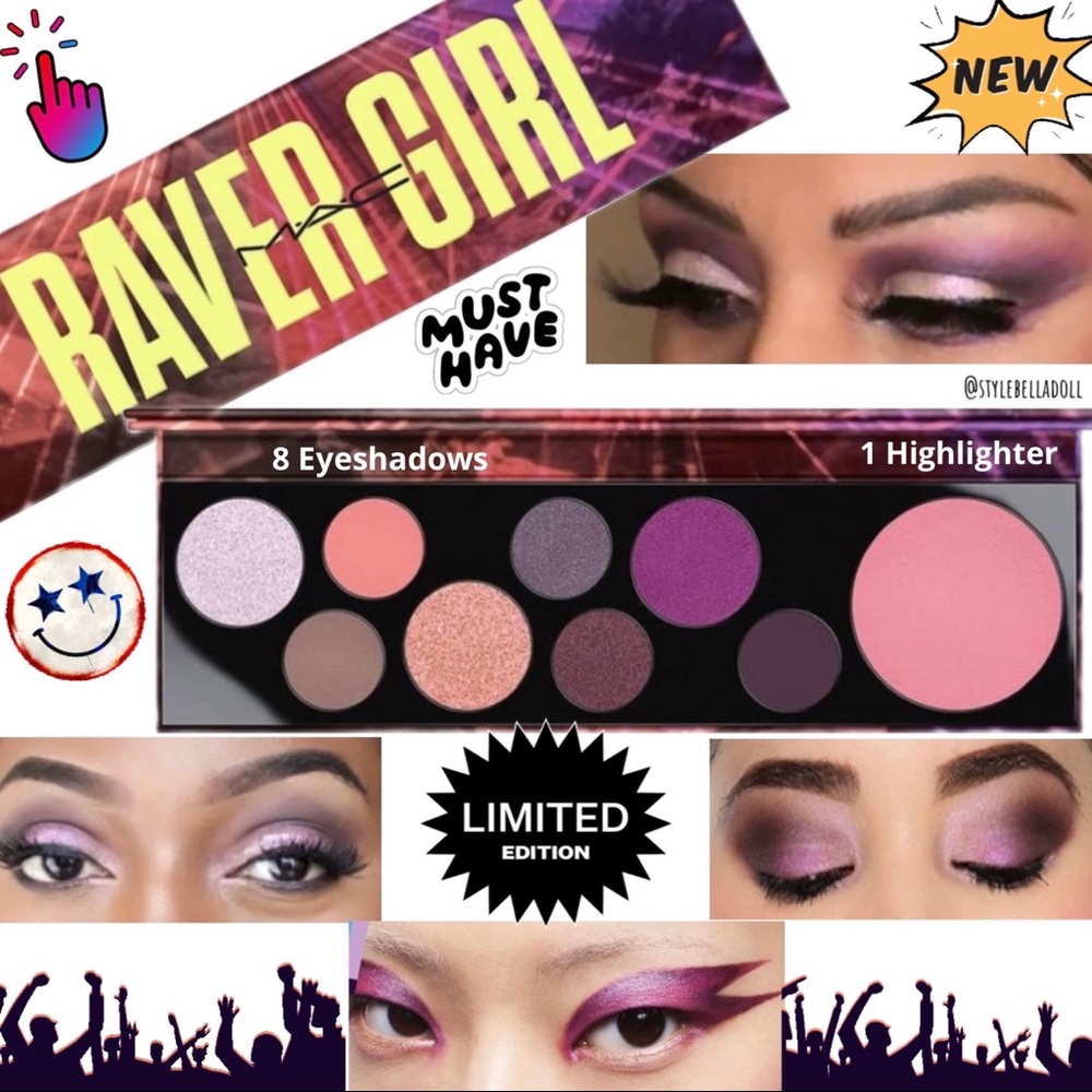 🆕 MAC Raver Girl Eyeshadow Palette Limited Edition